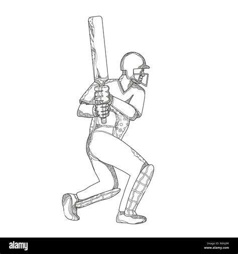 Drawing Batsman Hi Res Stock Photography And Images Alamy