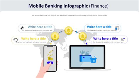 Mobile Banking Infographic Diagram Finance