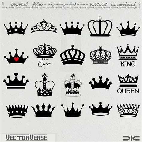 Royal Crown Svg File King Crown Svg Queen Crown Svg Princess Tiara Svg File For Cricut For