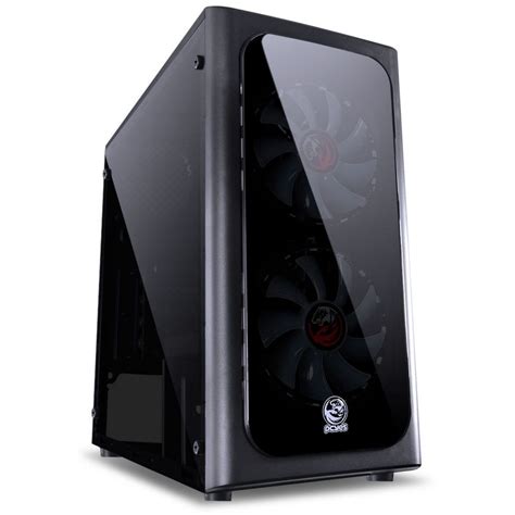 Gabinete Gamer PCyes Venus Mid Tower 2 Fans Lateral de Acrílico