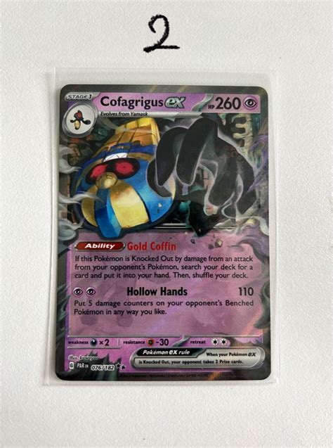 Paradox Rift Cofagrigus Ex Ultra Rare Hobbies Toys