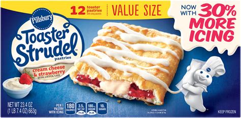 Pillsbury Toaster Strudel™ Cream Cheese And Strawberry Toaster Pastries 12 Ct Box Reviews 2019