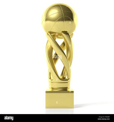 Basketball cup. Basketball golden trophy isolated on white background ...