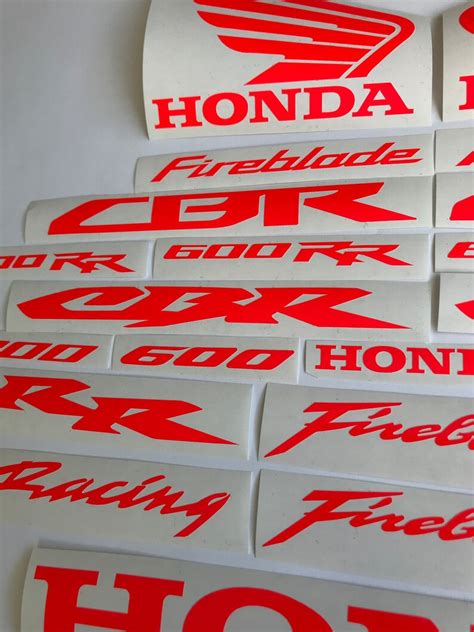 Honda Cbr 600rr Cbr 1000rr Aftermarket Custom Decals Etsy