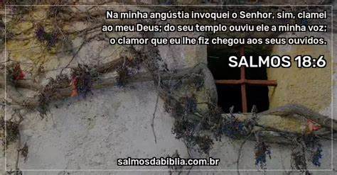 Salmo 18 6 Na minha angústia invoquei o Senhor si Salmos da Bíblia