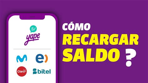 C Mo Recargar Tu Celular En Yape O Recargar Saldo A Tus Contactos