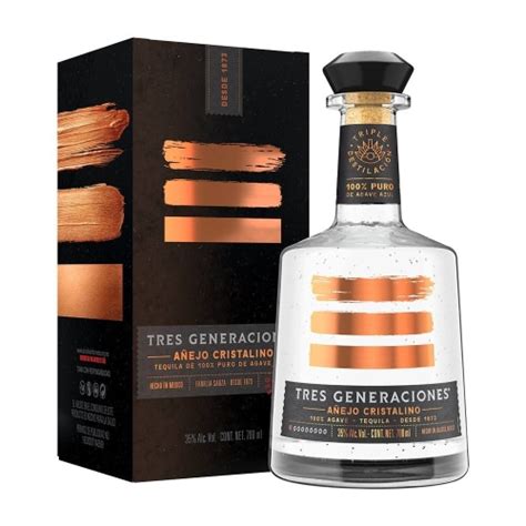 Tequila Tres Generaciones Añejo Cristalino 700ml Bodega Aurrera