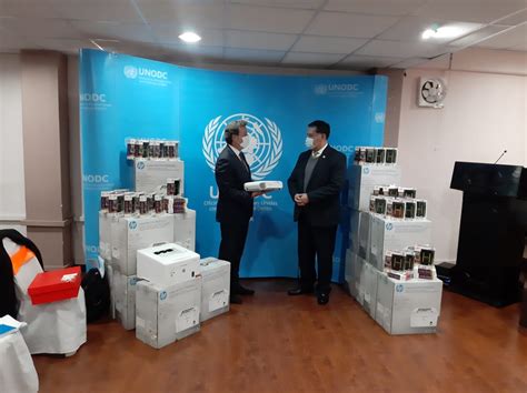 UNODC entrega equipos tecnológicos para fortalecer y modernizar a la