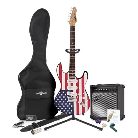 Disc La Electric Guitar Complete Pack Stars And Stripes At Gear Music