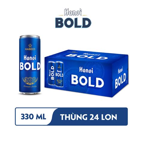 Combo Th Ng Bia Hanoi Bold Th Ng Lon Ml Habeco