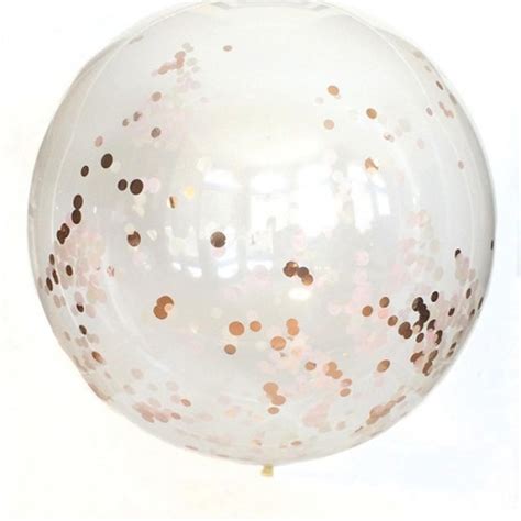 Rose Gold Confetti Jumbo 36 Balloon