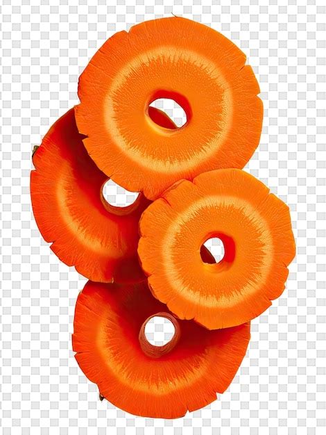 Premium Psd A Stack Of Sliced Orange Slices Of Celery On A