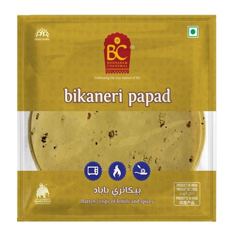 Bhikharam Chandmal Marwadi Moong Dal Papad Rajasthani Spicy Flavour