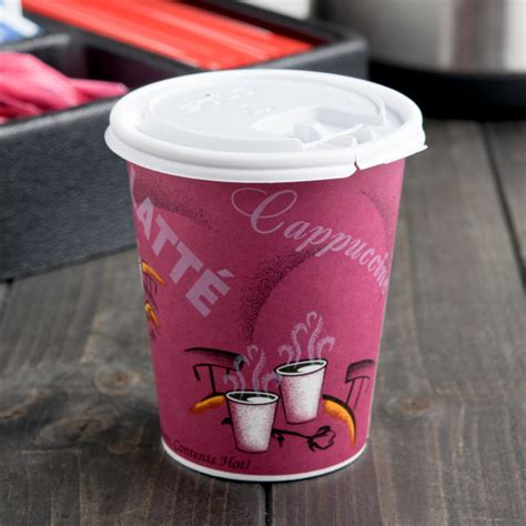 Solo Si Bistro Print Oz Poly Paper Hot Cup Case