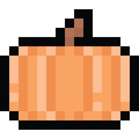 Pixel Art Autumn Pumpkin Icon 27951088 Png