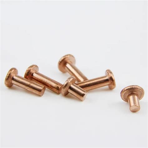 M M M Copper Rivets Flat Round Head Copper Rivet Solid Rivet Buy