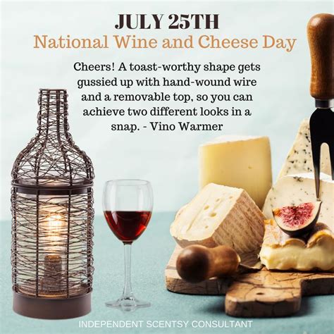 National Wine And Cheese Day Cheese Day Scentsy Vino