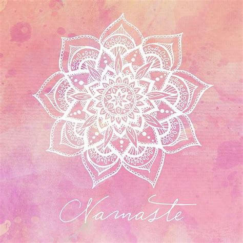 Namaste Rose Quartz Mandala Design Mandala Art Dotwork Tattoo