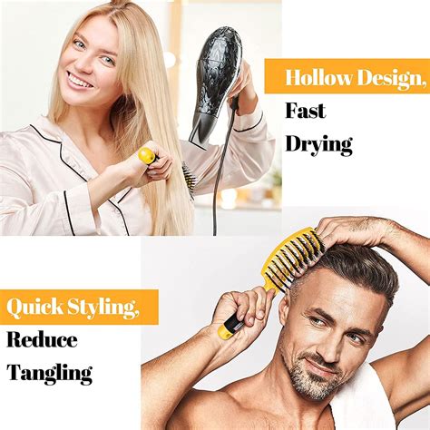 hippih detangling brush  pack boar bristle hair brush  women men
