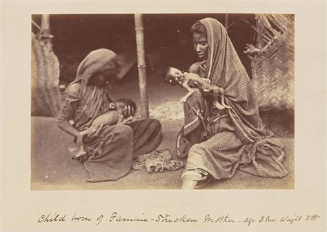 Famine Victim Mothers And Children India C1877 Mother And Child