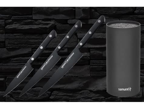 Набор из 3 ножей Shadow с подставкой KSH-04 купить в фирменном интернет ...