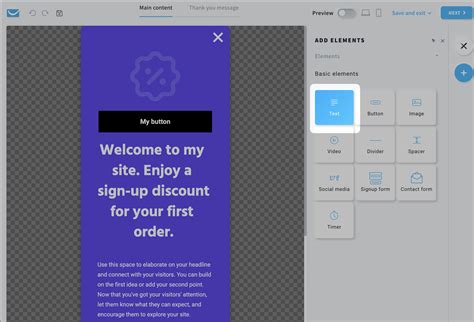 How to add and edit a text block?