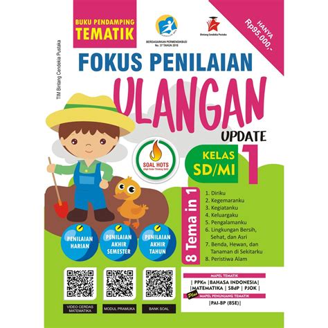 Jual Buku Pendamping Tematik Fokus Penilaian Ulangan Update Kelas Sd