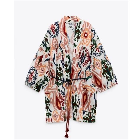 Zara Intimates Sleepwear Nwt Zara Hanoi Belted Kimono Poshmark