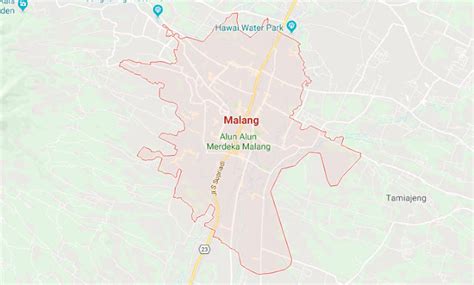 Peta Kota Malang Terbaru (Google Map) - IT CLUB SMA KORPRI BEKASI
