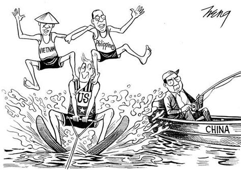 Opinion Editorial Cartoon Disputes Over The South China Sea The