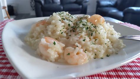 Risotto Con Camarones Y Parmesano Receta Fácil Paso A Paso Youtube