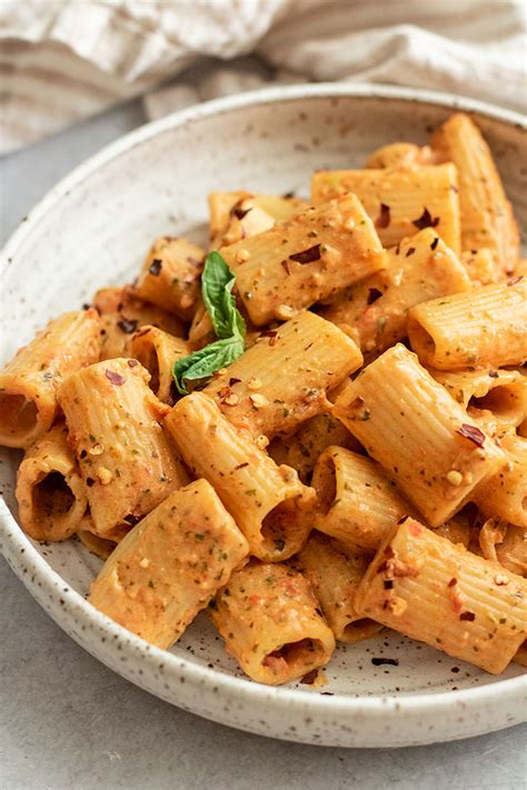 Creamy Red Pesto Pasta Plant Based Rd