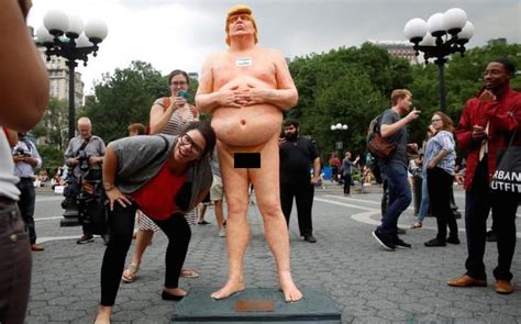 These Unflattering Naked Donald Trump Statues Have Been Popping Up All