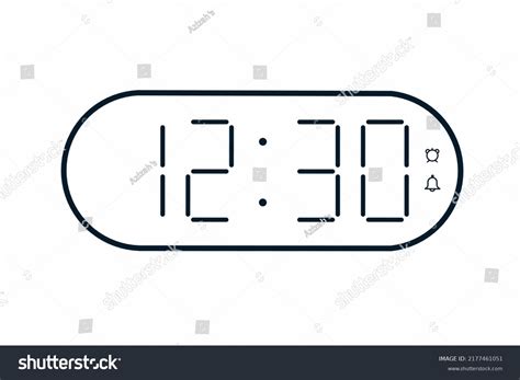 84 1230 Digital Clock Images Stock Photos And Vectors Shutterstock