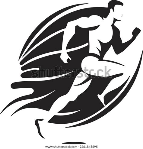 Silhouette Vector Art Running Guy Stock Vector (Royalty Free ...