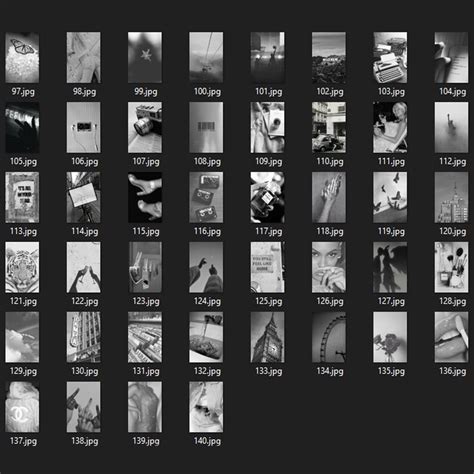 Pcs Black White Wall Collage Kit Grey Aesthetic Photo Collage