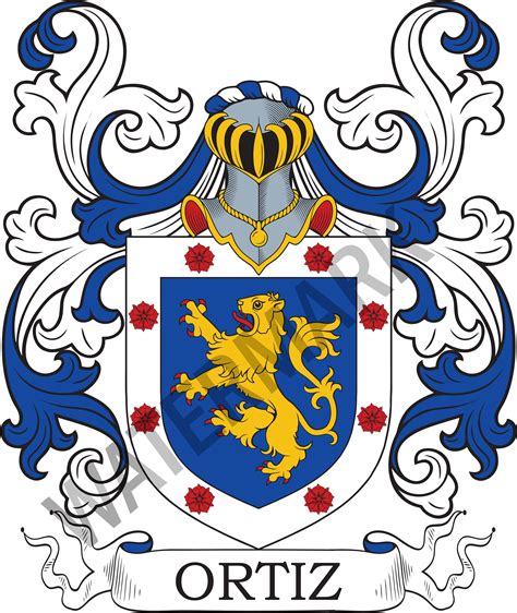 Ortiz Family Crest Digital Download Ortiz Coat of Arms JPG File ...