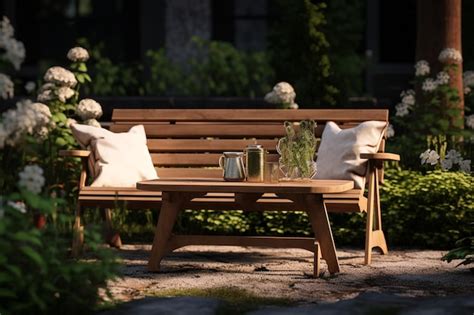 Premium Ai Image Garden Furniture
