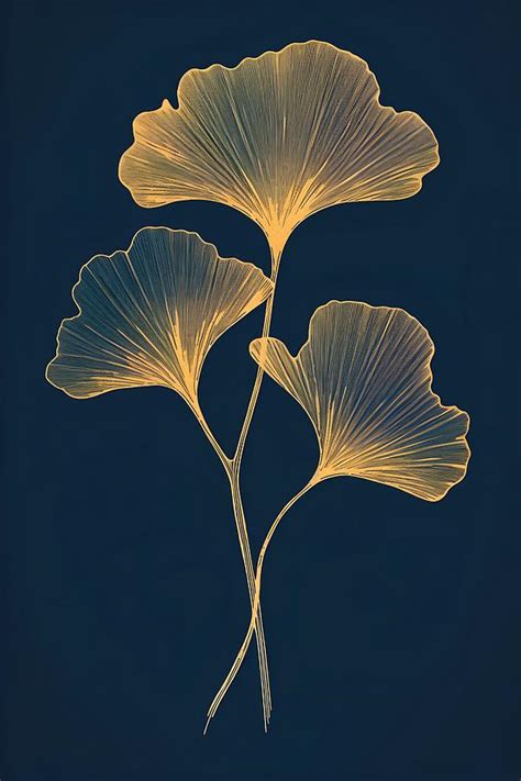 Ginkgo Biloba Painting By Lilia D Fine Art America