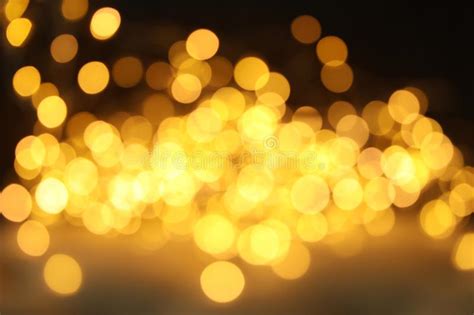 Gold Glitter With Bokeh Effect Stock Image Image Of Happy Glamour