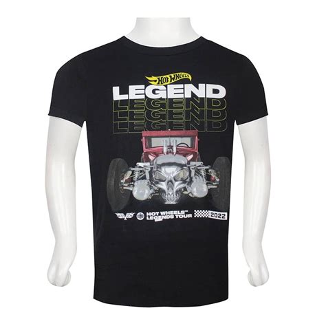 Playera Hot Wheels Talla Manga Corta Legend Negro Walmart