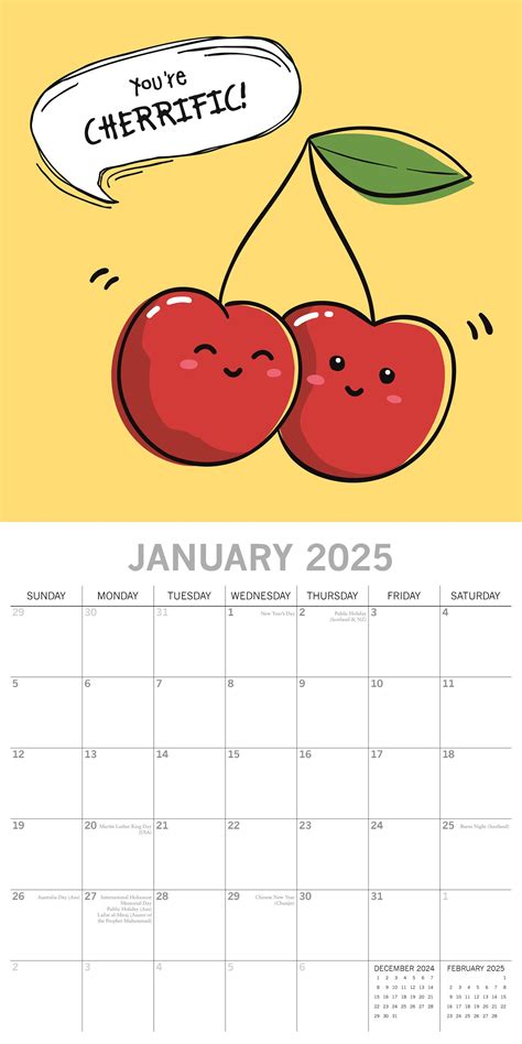 2025 Avo Great Day Square Wall Calendar