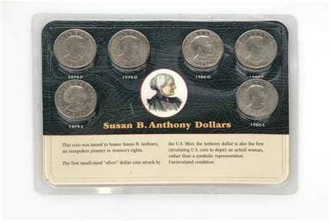 Lot Lot Of 4 Susan B Anthony Uncirculated 6pc Coin Sets