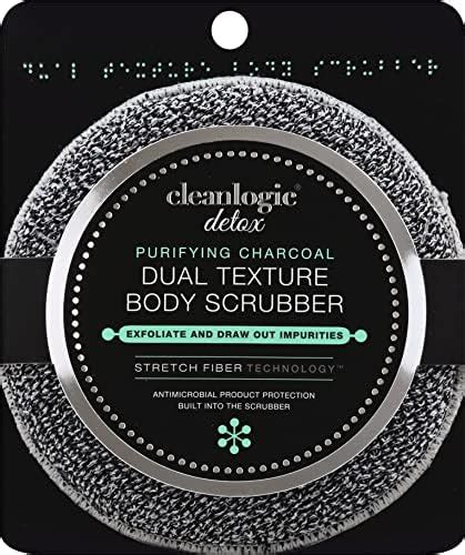 Amazon Clean Logic Detox Charcoal Scrubber Body Dual Texture