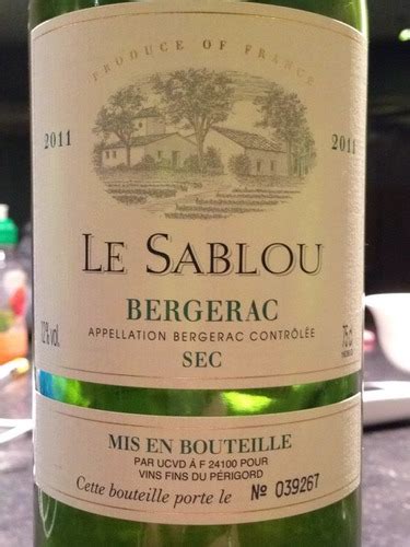 Vins Fins Du Perigord Bergerac Sec Le Sablou Vivino Australia