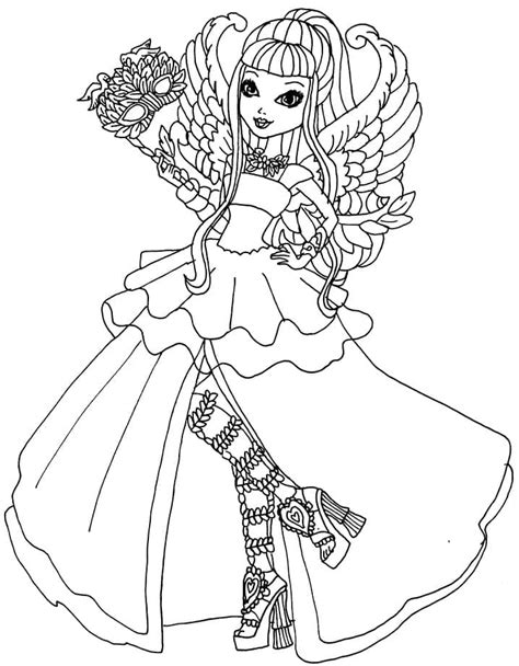 Dibujos De Ca Cupid De Ever After High Para Colorear Para Colorear