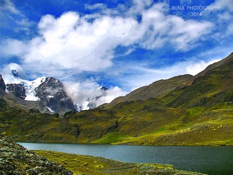 Papel de parede panorama lago agua Rocha natureza reflexão