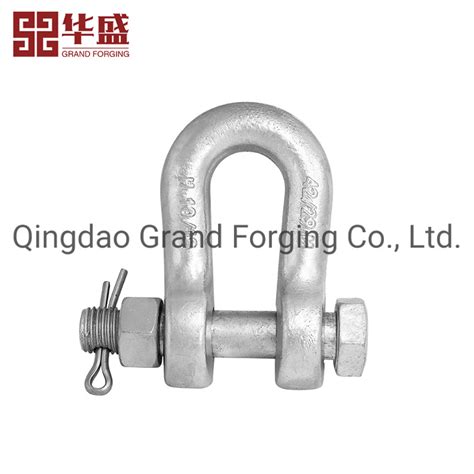 High Quality Electric Galvanized Drop Forged JIS Standard Dee Shackle