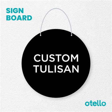 Jual Otello Sign Custom Tulisan Signage Board Acrylic Papan Gantung