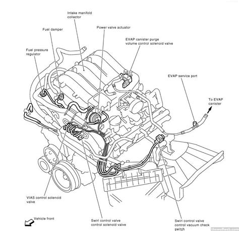 2001 Nissan pathfinder muffler diagram